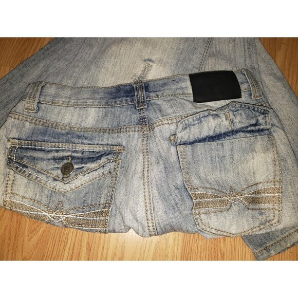 Men's CJ BLACK Jeans Distressed 30X32 Low Rise Slim Straight - Picture 6 of 9